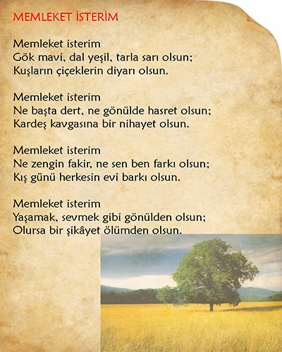Cahit Sıtkı Tarancı Memleket İsterim Şiir İncelemesi