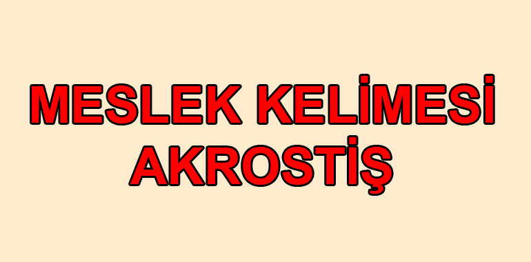 Meslek Akrostiş