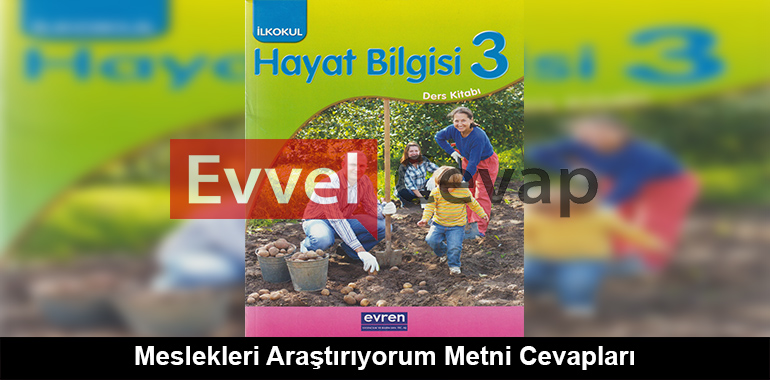 Meslekleri Araştırıyorum Metni Cevapları (3. Sınıf Hayat Bilgisi)