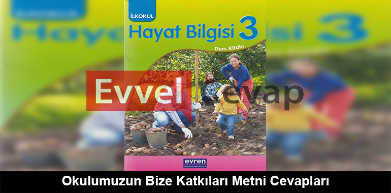 Okulumuzun Bize Katkıları Metni Cevapları (3. Sınıf Hayat Bilgisi)