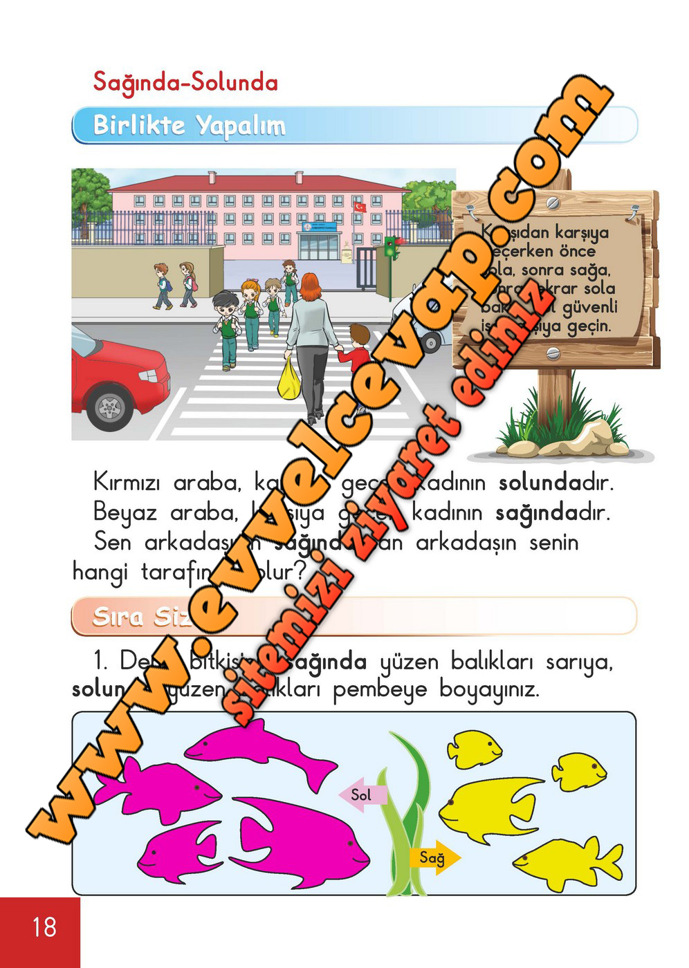 1. Sınıf Matematik Meb Yayınları Ders Kitabı Cevapları Sayfa 18