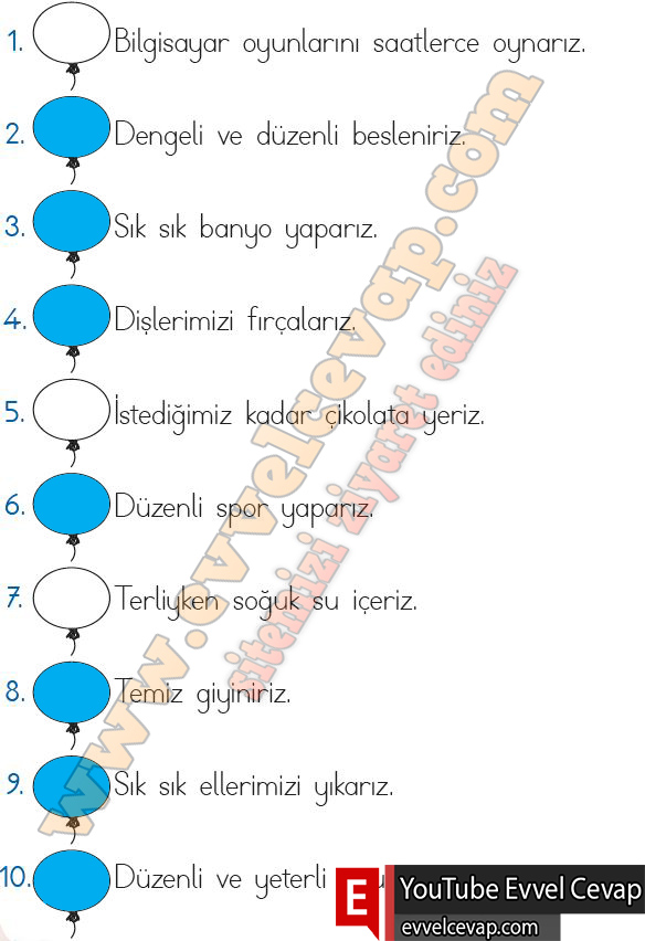 2. Sınıf Hayat Bilgisi Meb Yayınları Ders Kitabı Sayfa 110 Cevabı