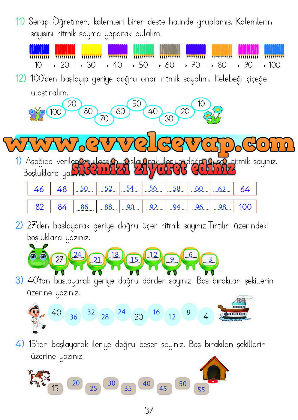 2. Sınıf Matematik Meb Yayınları Ders Kitabı Cevapları Sayfa 33