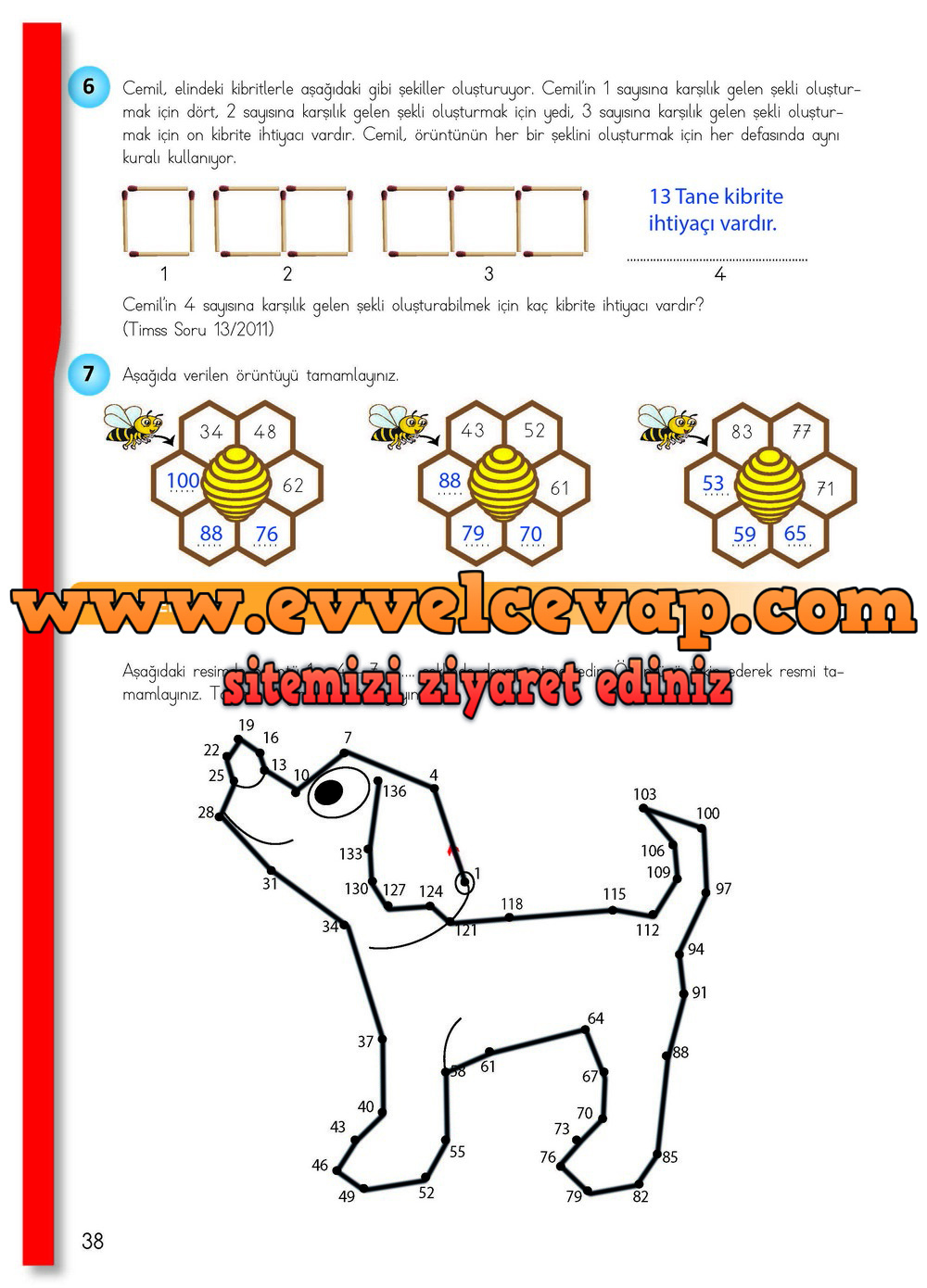 4. Sınıf Matematik Meb Yayınları Ders Kitabı Cevapları Sayfa 38
