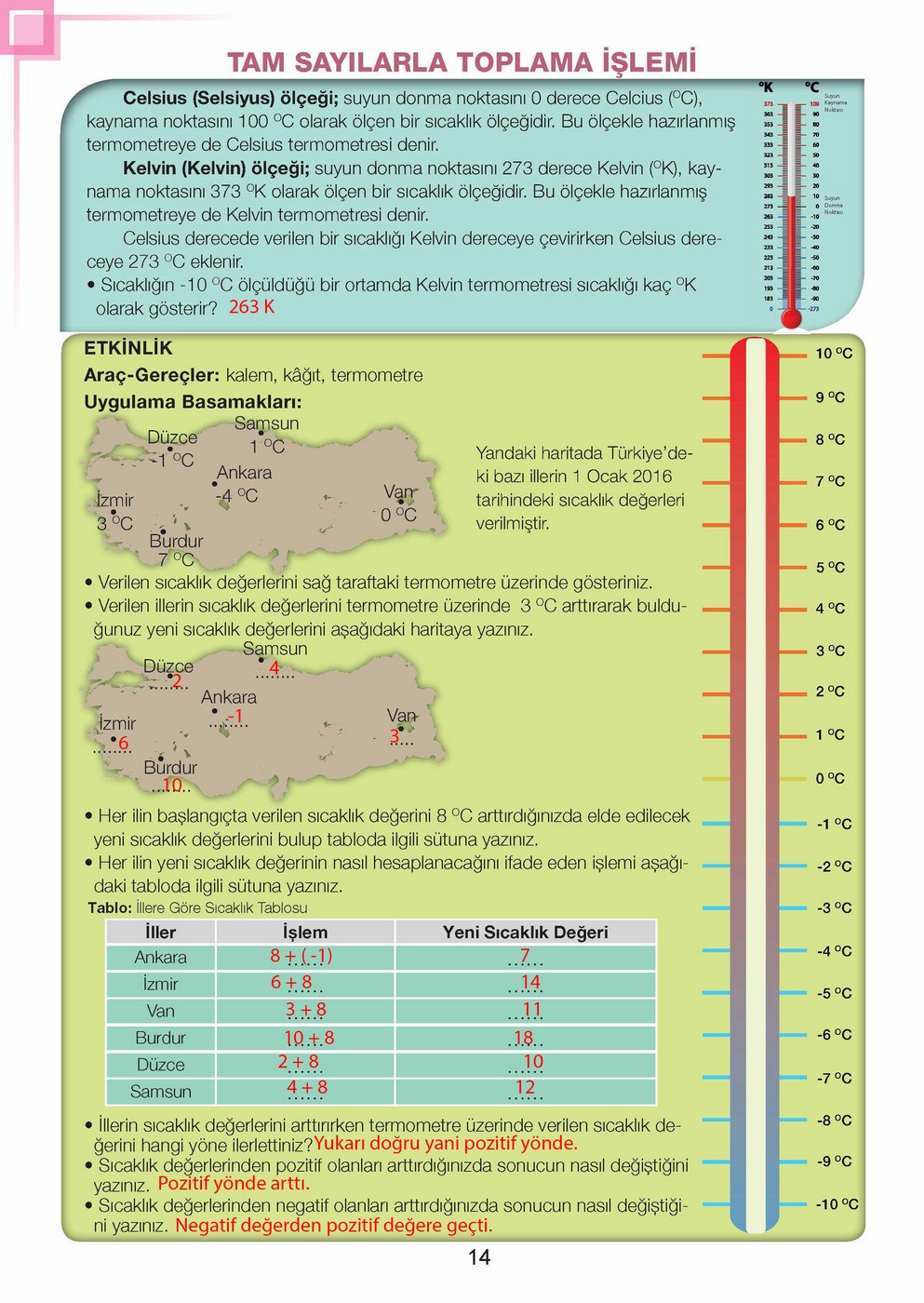 7. Sınıf Matematik Ders Kitabı Cevapları Sayfa 14 Meb Yayınları