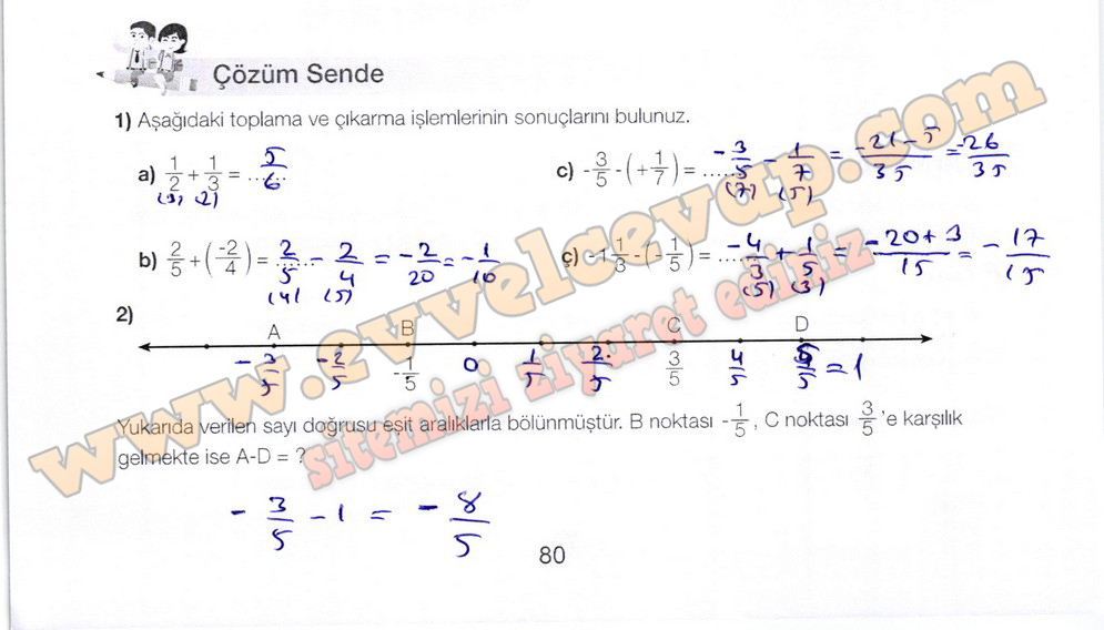 7. Sınıf Matematik Meb Yayınları Ders Kitabı Sayfa 80 Cevapları