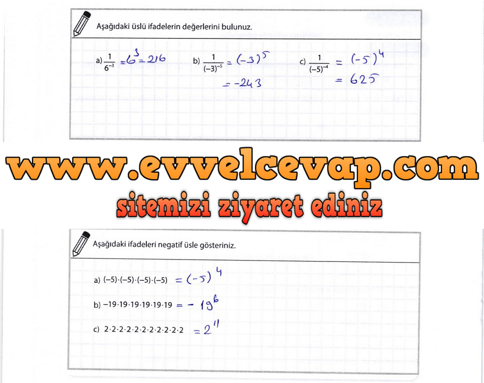 8. Sınıf Matematik Meb Yayınları Ders Kitabı Sayfa 35 Cevapları