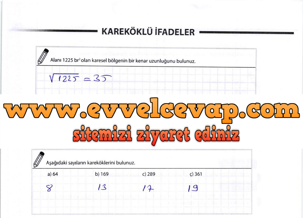 8. Sınıf Matematik Meb Yayınları Ders Kitabı Sayfa 60 Cevapları