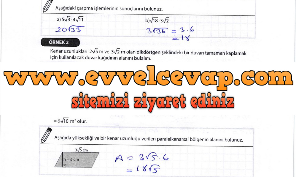 8. Sınıf Matematik Meb Yayınları Ders Kitabı Sayfa 69 Cevapları
