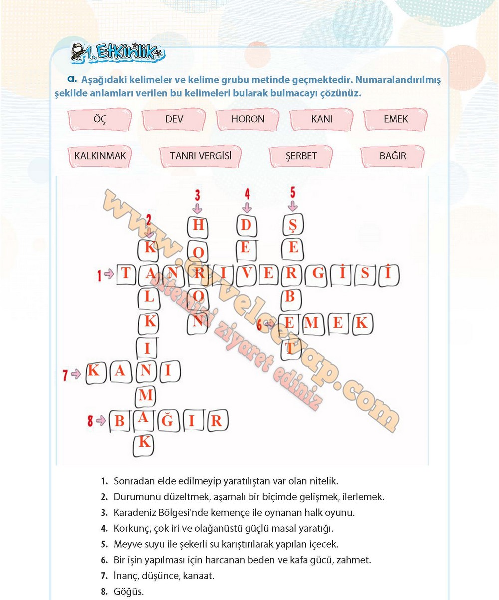 4. sınıf Koza Yayınları T&uuml;rk&ccedil;e Ders Kitabı Cevapları Sayfa 143