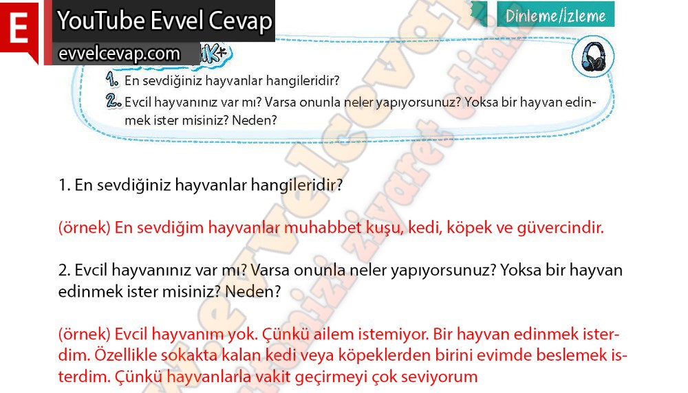 4. sınıf Koza Yayınları T&uuml;rk&ccedil;e Ders Kitabı Cevapları Sayfa 161