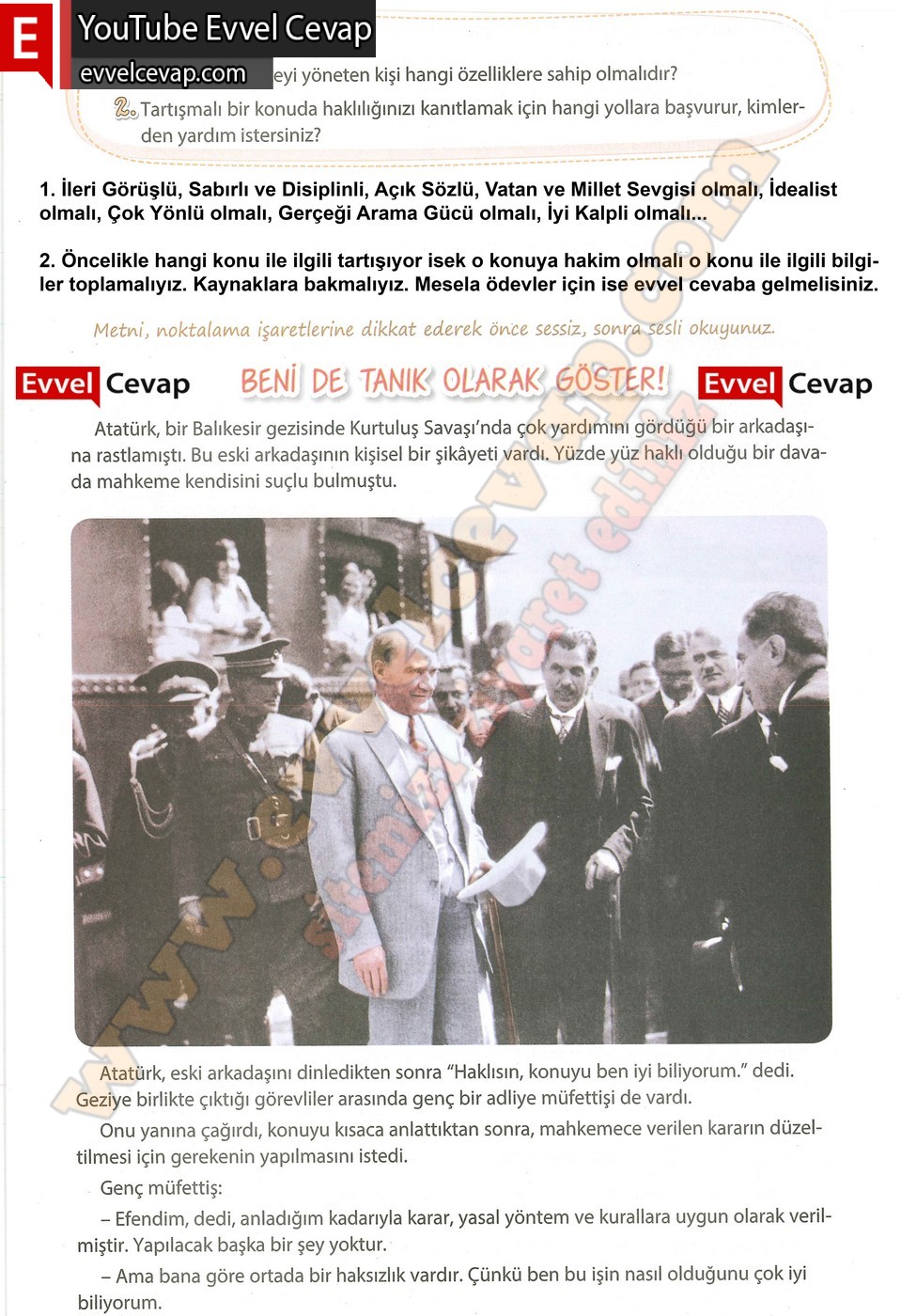4. sınıf Koza Yayınları Türkçe Ders Kitabı Cevapları Sayfa 61