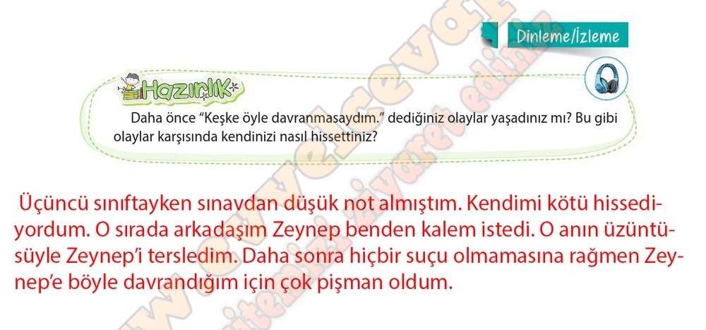 4. sınıf Koza Yayınları T&uuml;rk&ccedil;e Ders Kitabı Cevapları Sayfa 96