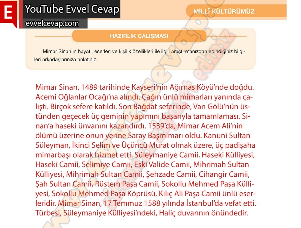 7. Sınıf &Ouml;zg&uuml;n Yayınları T&uuml;rk&ccedil;e Ders Kitabı Cevapları Sayfa 109