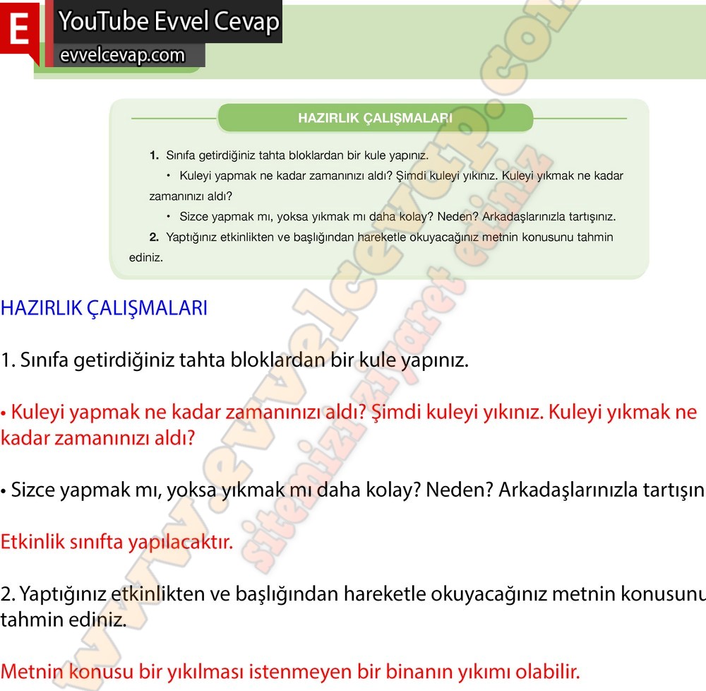 7. Sınıf &Ouml;zg&uuml;n Yayınları T&uuml;rk&ccedil;e Ders Kitabı Cevapları Sayfa 86
