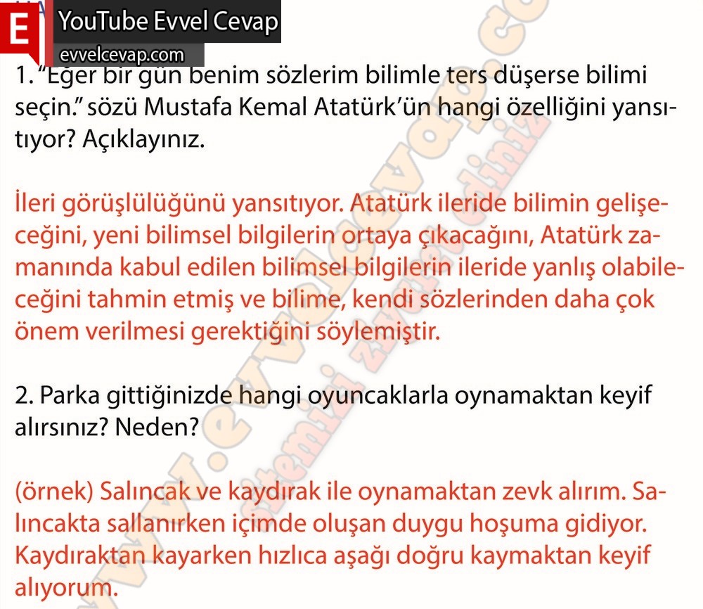8. sınıf Meb Yayınları T&uuml;rk&ccedil;e Ders Kitabı Cevapları Sayfa 96
