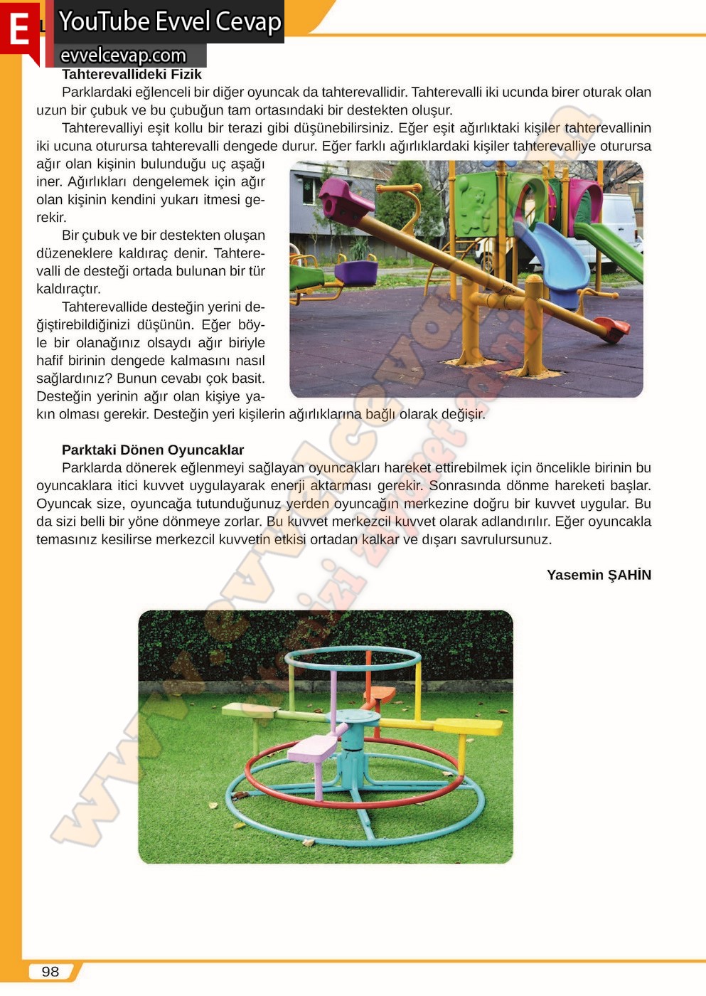 8. sınıf Meb Yayınları T&uuml;rk&ccedil;e Ders Kitabı Cevapları Sayfa 98