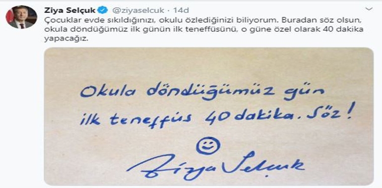 İlk Teneffüs 40 Dakika