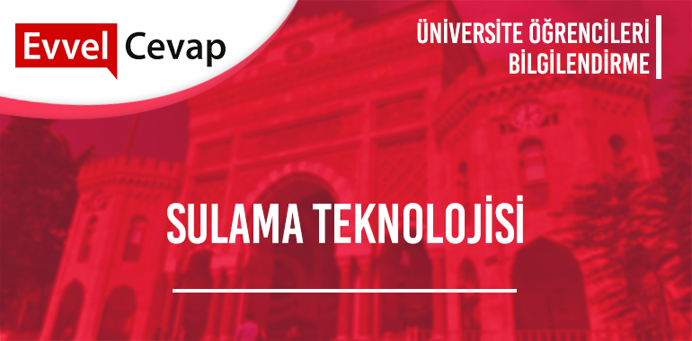 Sulama Teknolojisi 2 Yıllık Başarı Sıralaması 2020