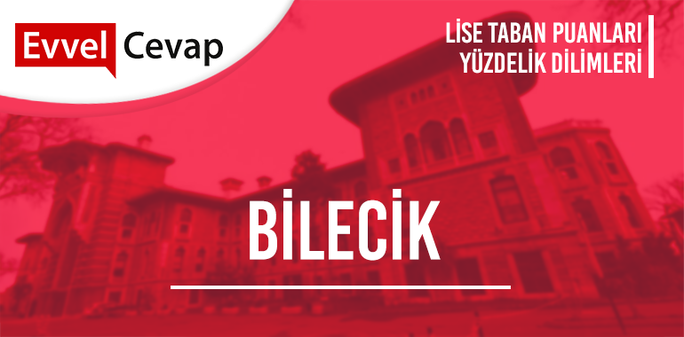 Bilecik Lise Taban Puanları ve Yüzdelik Dilimleri