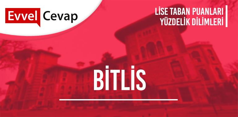 Bitlis Lise Taban Puanları ve Yüzdelik Dilimleri