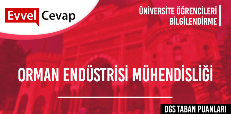 DGS Orman Endüstrisi Mühendisliği Taban Puanları
