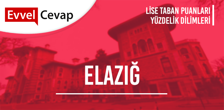 Elazığ Lise Taban Puanları ve Yüzdelik Dilimleri