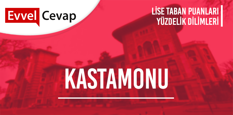 Kastamonu Lise Taban Puanları ve Yüzdelik Dilimleri