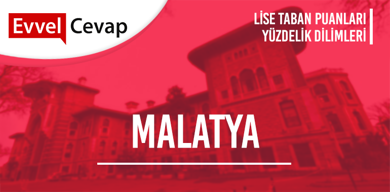 Malatya Lise Taban Puanları ve Yüzdelik Dilimleri
