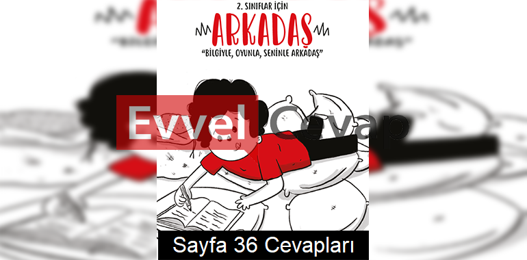 2. Sınıf Arkadaş Tatil Kitabı Sayfa 36 Cevapları