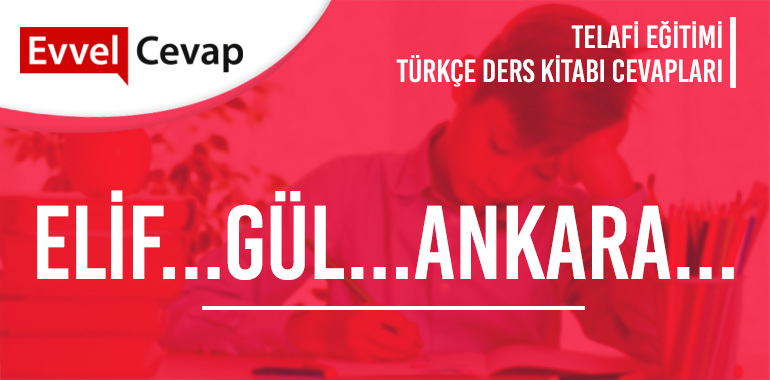 Elif Gül Ankara Metni Etkinlik Cevapları (7. Sınıf Türkçe Telafi)