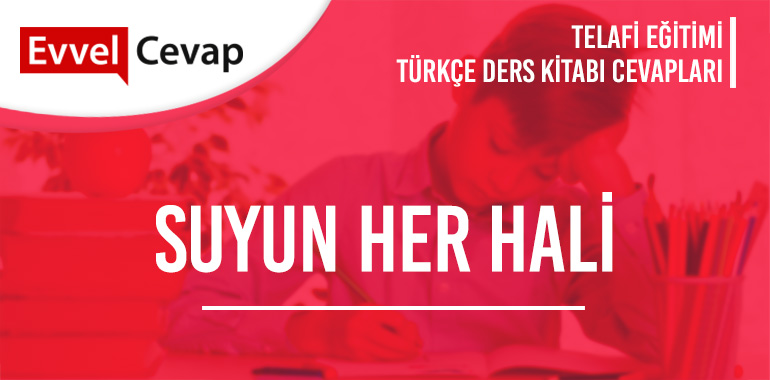 Suyun Her Hâli Metni Etkinlik Cevapları (7. Sınıf Türkçe Telafi)