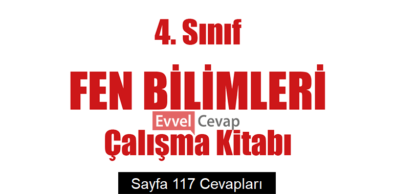 4. Sınıf Fen Bilimleri Çalışma Kitabı Cevapları Sayfa 117