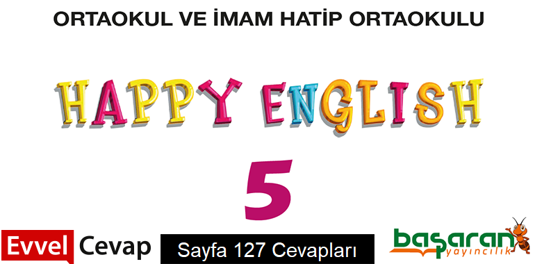 5. Sınıf İngilizce Başaran Yayınları Ders Kitabı Cevapları Sayfa 127