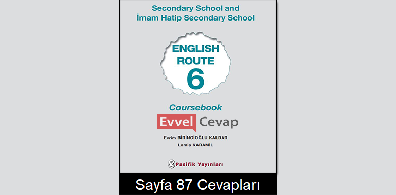 6. Sınıf İngilizce Pasifik Yayınları Ders Kitabı Cevapları Sayfa 87