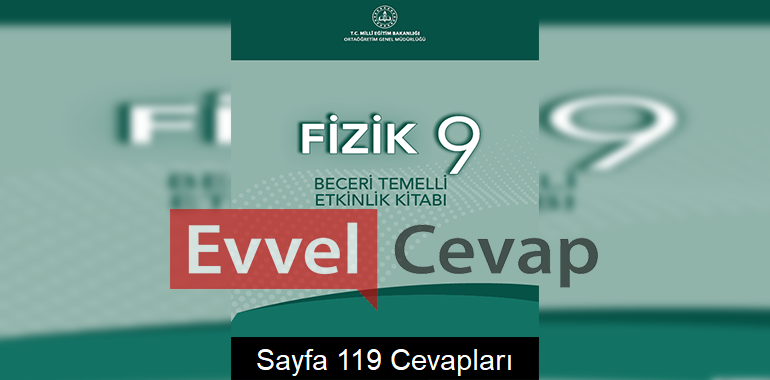 9. Sınıf Fizik Beceri Temelli Etkinlik Kitabı Cevapları Sayfa 119