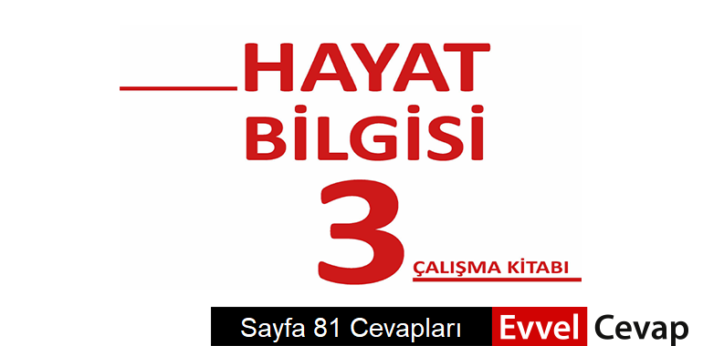 3. Sınıf Hayat Bilgisi Çalışma Kitabı Sayfa 81 Cevapları
