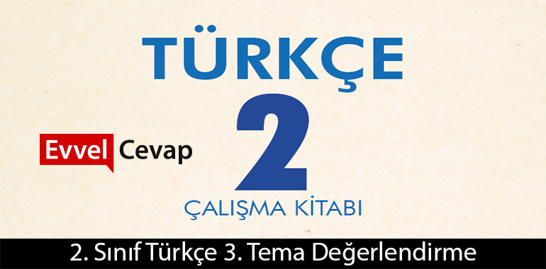 2. Sınıf Türkçe 3. Tema Değerlendirme Çalışmaları Etkinlik Cevapları (2. Sınıf Türkçe)