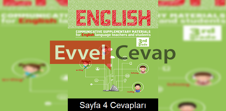 3. Sınıf İngilizce Etkinlik Kılavuz Kitabı Cevapları 6. Ünite Sayfa 4