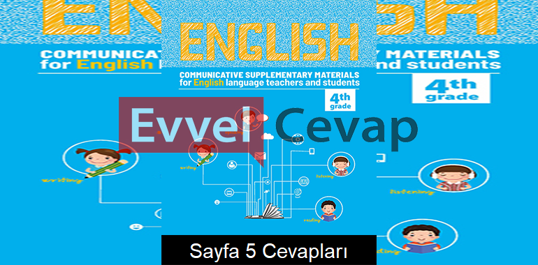 4. Sınıf İngilizce Etkinlik Kılavuz Kitabı Cevapları 7. Ünite Sayfa 5