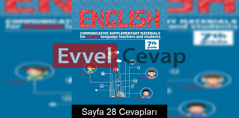 7. Sınıf İngilizce Etkinlik Kılavuz Kitabı Cevapları 4. Ünite Sayfa 28