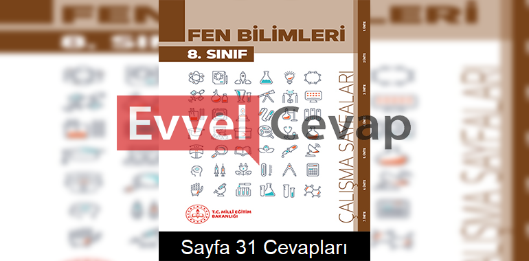 8. Sınıf Fen Bilimleri Çalışma Sayfaları Kitabı Cevapları 2. Ünite Sayfa 31