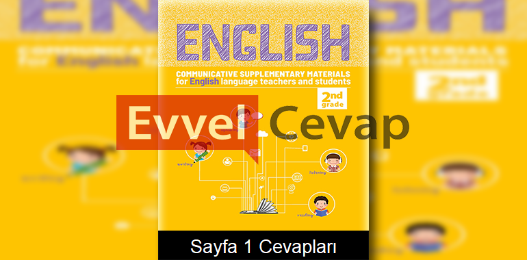 2. Sınıf İngilizce Çalışma Sayfaları Kitabı Cevapları 5. Ünite Sayfa 1