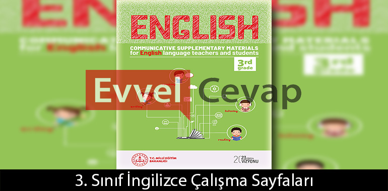 3. Sınıf İngilizce Çalışma Sayfaları Kitabı Cevapları