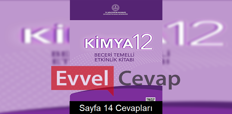 12. Sınıf Kimya Beceri Temelli Etkinlik Kitabı Cevapları Sayfa 14