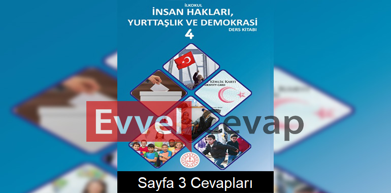 4. Sınıf İnsan Hakları Yurttaşlık ve Demokrasi Ders Kitabı Cevapları Meb Yayınları Sayfa 3