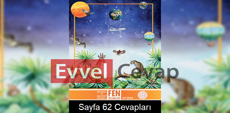 5. Sınıf Fen Bilimleri Ders Kitabı Cevapları Meb Yayınları Sayfa 62