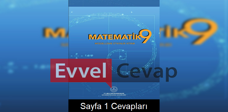 9. Sınıf Matematik Modelleme Etkinlik Kitabı Cevapları Meb Yayınları Sayfa 1