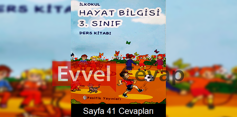 3. Sınıf Hayat Bilgisi Ders Kitabı Sayfa 41 Cevapları Pasifik Yayınları