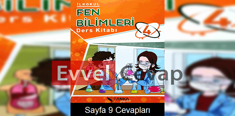 4. Sınıf Fen Bilimleri Ders Kitabı Sayfa 9 Cevapları Anka Yayınevi